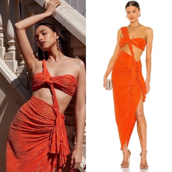 Bronx and Banco Dresses & Skirts - Bronx & Banco Tamala midi dress in Orange Size Small